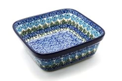 Polish Pottery Baker - Square - Antique Rose