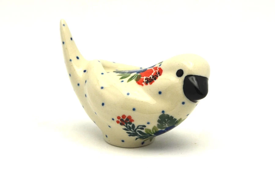 Polish Pottery Bird Figurine - A - Garden Party