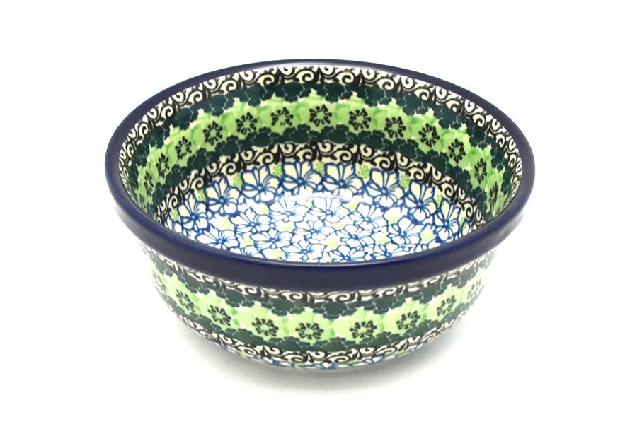 Polish Pottery Bowl - Soup And Salad - Kiwi