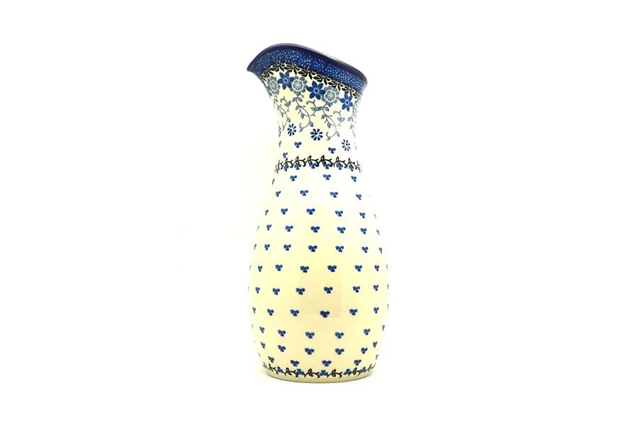 Polish Pottery Carafe - 2 1/2 Pint - Silver Lace