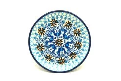 Polish Pottery Coaster - Blue Yonder