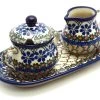 Polish Pottery Cream & Sugar Set - Primrose