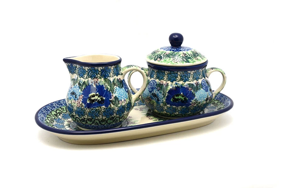 Polish Pottery Cream & Sugar Set - Unikat Signature - U4520