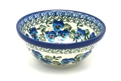 Polish Pottery Dish - Deep Food Prep - Winter Viola