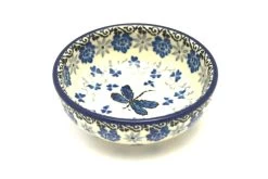 Polish Pottery Dish - Round Food Prep - Dragonfly