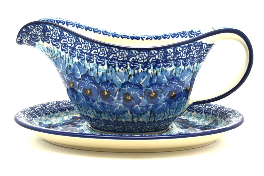 Polish Pottery Gravy Boat Unikat Signature U3639 high quality