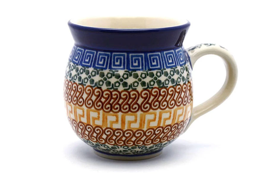 Polish Pottery Mug - 11 Oz. Bubble - Autumn