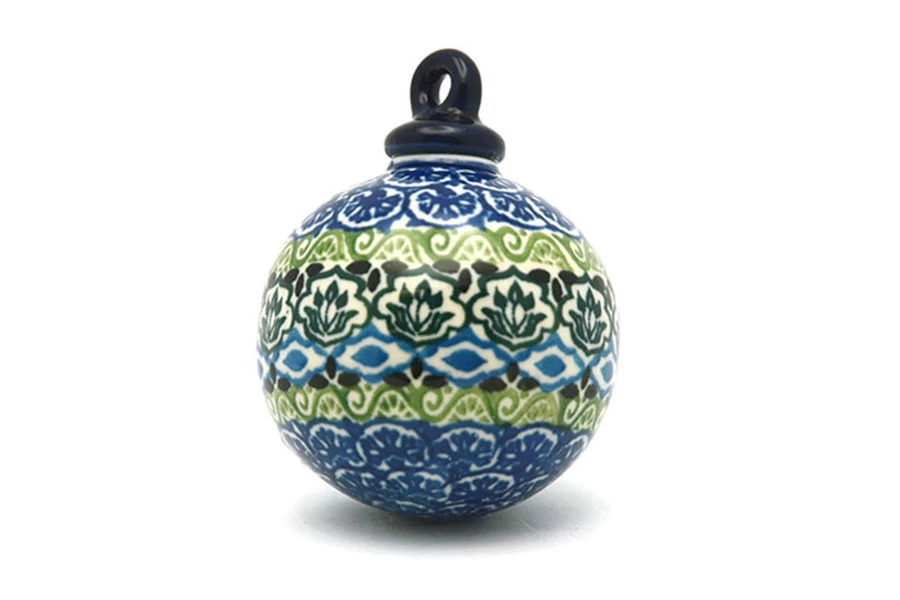 Polish Pottery Ornament - Ball - Tranquility