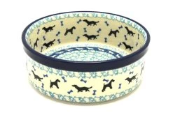 Polish Pottery Pet Dish - 20 Oz. - Dog Park