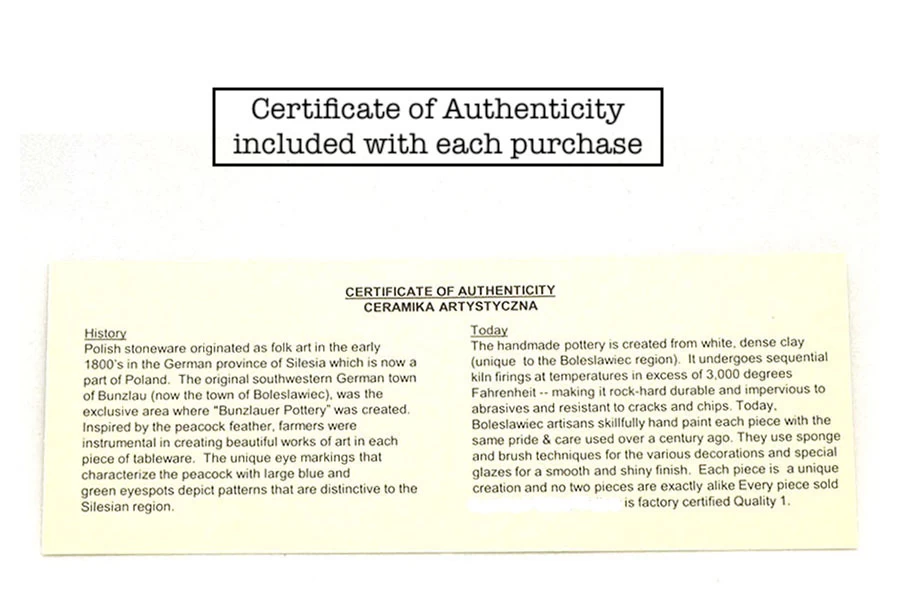 Polish Pottery Pie Bird - Daffodil - Image 3