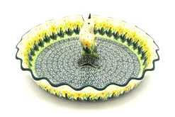 Polish Pottery Pie Set - Daffodil