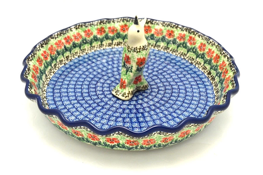 Polish Pottery Pie Set - Maraschino