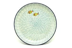 Polish Pottery Plate - 9 1/2" Luncheon - Rainbow Fish