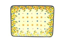 Polish Pottery Plate - Rectangular - Buttercup
