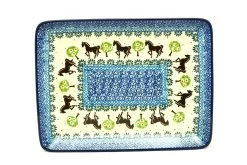 Polish Pottery Plate - Rectangular - Mackintosh