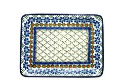Polish Pottery Plate - Rectangular - Primrose