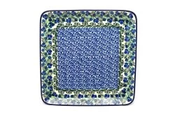 Polish Pottery Platter - Square - Huckleberry