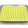 Polish Pottery Platter - Square - Sunburst
