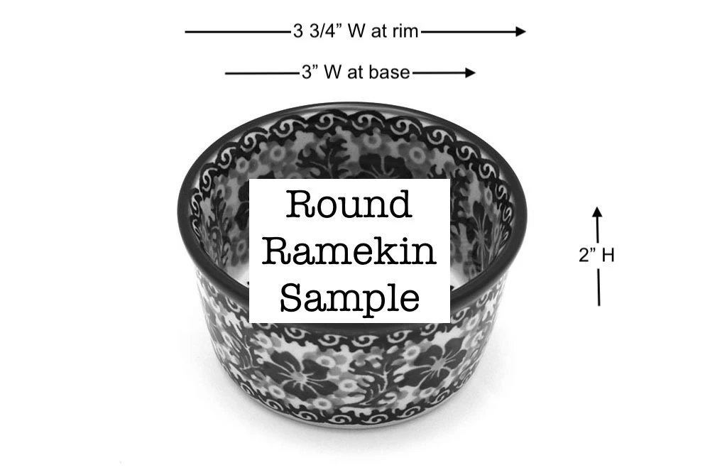 Polish Pottery Ramekin - Kiwi - Image 2