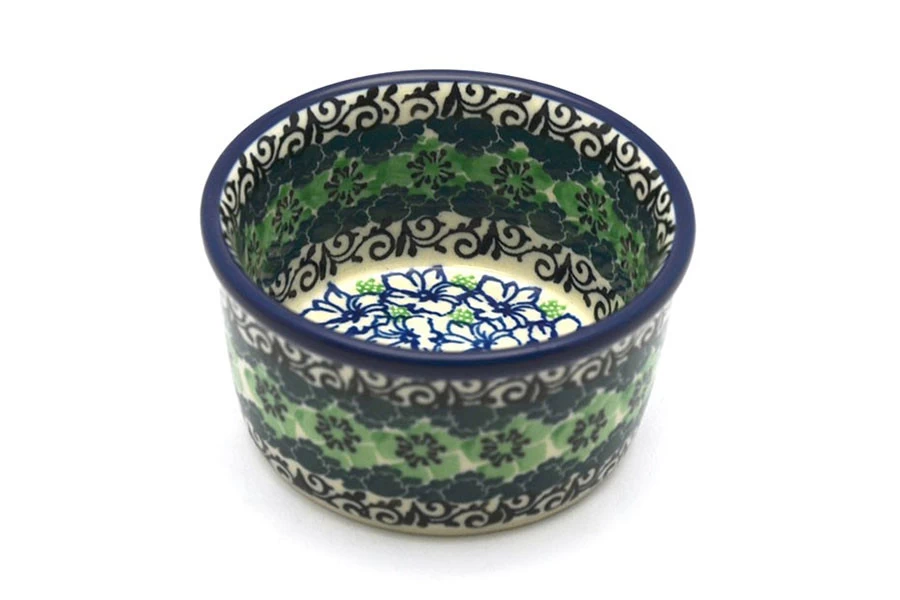 Polish Pottery Ramekin - Kiwi