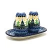 Polish Pottery Salt & Pepper Set - Christmas Trees
