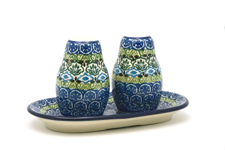 Polish Pottery Salt & Pepper Set - Tranquility