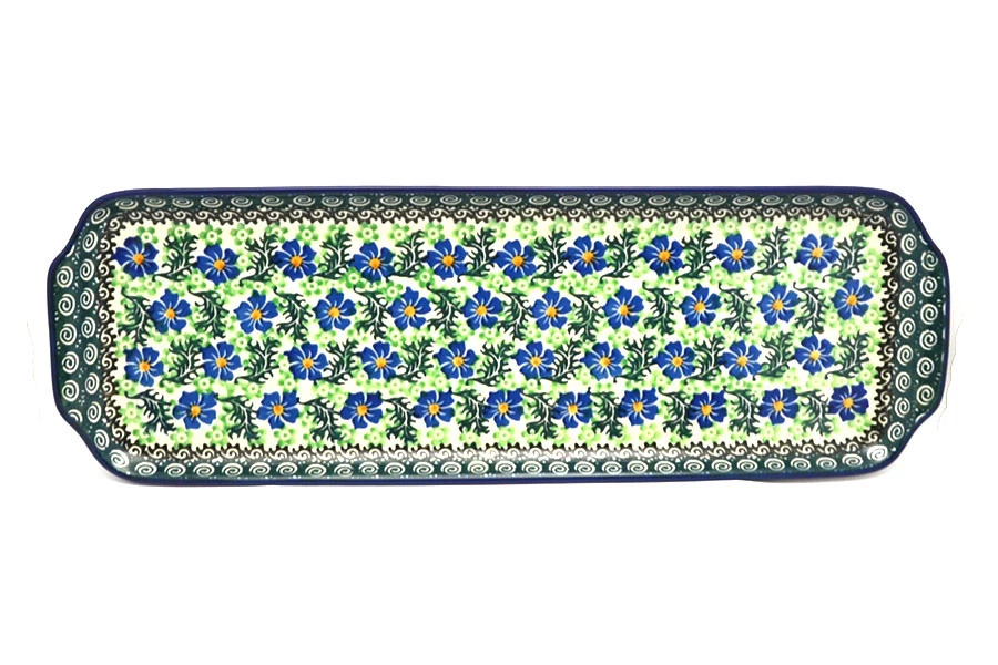 Polish Pottery Tray - Appetizer - 16" - Sweet Violet