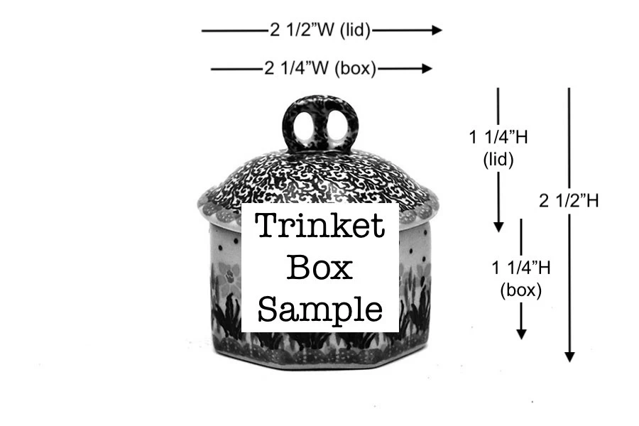 Polish Pottery Trinket Box - Sunburst - Image 2