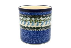 Polish Pottery Utensil Holder - Wisteria