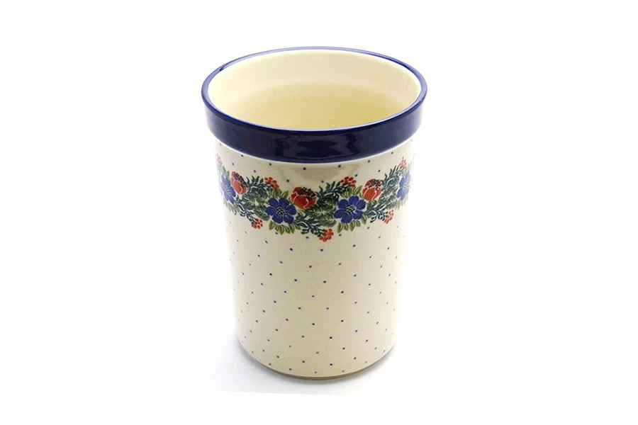 Polish Pottery Wine Crock - Garden Party