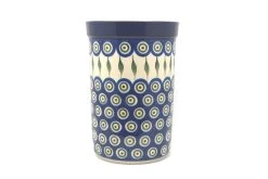 Polish Pottery Wine Crock - Peacock