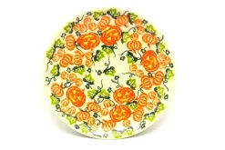 Polish Pottery Salad Plate - Vena Pumpkins